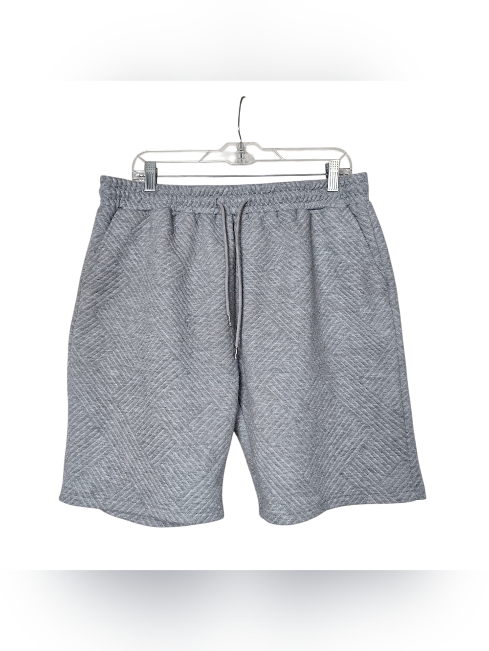 Gray Drawstring Lounge Shorts XL Men's Casual Stretch